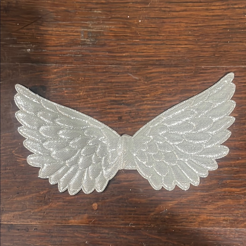 6/$25 Silver Angel Wing Patch